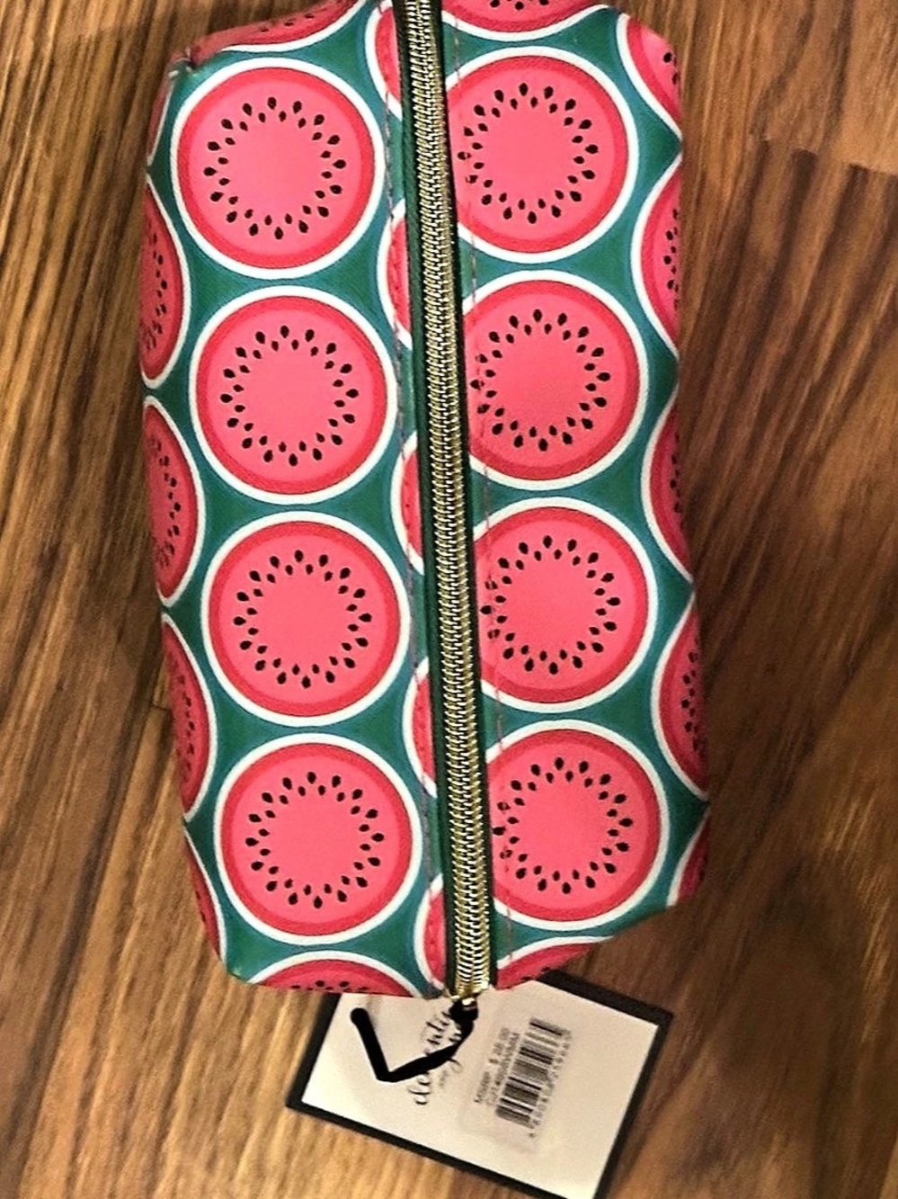 Clementine and Jane Watermelon Print Dome Shaped Cosmetic Bag Cosmetic Bag